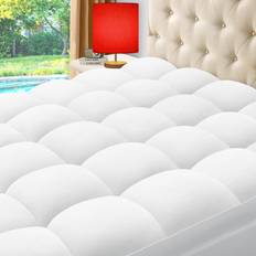 Twin XL Mattress Covers Elemuse ELEMUSE Twin XL Cooling Bamboo Mattress Cover White