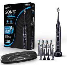 Electric Toothbrushes & Irrigators SUPERSONIC Supersonic TB-5100 Sonic Zoom Advanced Whitening Electric Toothbrush 40,000 VPM Wireless Charging 5 Cleaning Modes 8 Brush Heads Auto Timer Travel Case Black