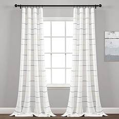 Stripes - Yellow Curtains Lush Decor Ombre Stripe Yarn Dyed Cotton Window Curtains Panel Pair 4