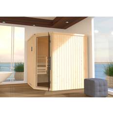 Saunas Weka Element-Ecksauna VARBERG 3 naturbelassen