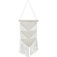 Cotton Wall Decor Relaxdays Macramé Hanging Boho Style 70 x 25.5 cm Wall Decor