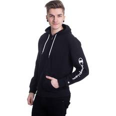 Champion Hooded Full Zip Sweatshirt Black Male