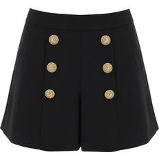 Fabric - Women Shorts Balmain Black Four-Pocket Shorts 0PA Noir FR