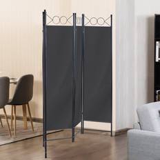 Grey Room Dividers Symple Stuff 4-Panel Screen Room Divider