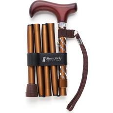 Merry Sticks Merry Sticks Designer Folding Adjustable Walking Cane, Dazzling Brown