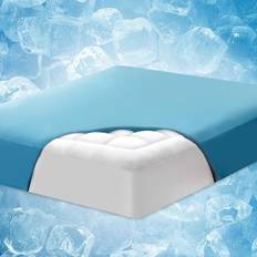 Twin XL Mattress Covers Elemuse ELEMUSE Cooling Twin XL Layer Pad Mattress Cover Blue (203.2x)