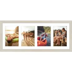 Americanflat 8x20 Panoramic Picture Light Wood Photo Frame