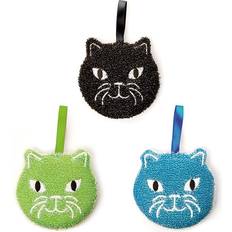 Kikkerland Cat Sponges Set Of 3