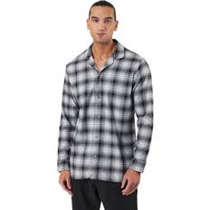 Calvin Klein Zwart Nachtkleding Calvin Klein Button Down Ck Shadow - Plaid/Black