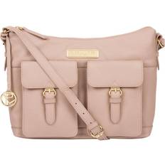 Pure Luxuries 'Jenna' Blush Pink Leather Shoulder Bag