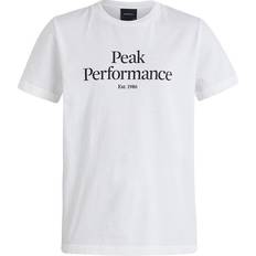 Peak Performance Børnetøj Peak Performance Original Tee JR - Offwhite/Black