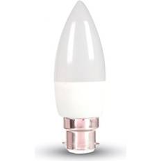 V-TAC LED-lampor V-TAC Lagertömning: 6W LED kronljus 6W, B22 Dimbar Inte dimbar, Kulör Varm
