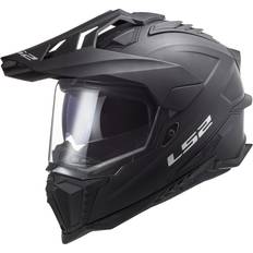 LS2 MX701 Explorer Solid Motocross Helmet, black, for Men