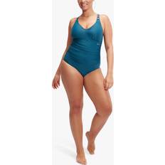 Turquoise - Women Swimsuits Speedo Shaping ContourEclipse Swimsuit, Dark Teal