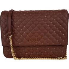 Baldinini Baldinini Trend Brown Leather Di Calfskin Crossbody Bag