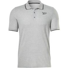 Reebok Poloshirts Reebok Herren Identität Pique Poloshirt, Grey Heather