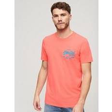 Superdry Neon Vintage Logo T-shirt - Rouge