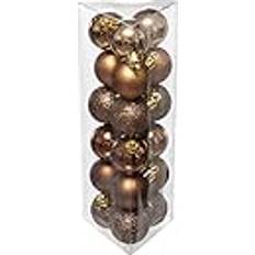 Interieur Details Atmosphera Kerstballen Set of 18 Bronskleurig