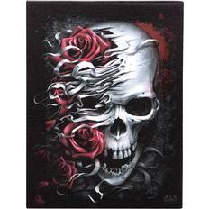 Rosen Skull Leinwand Bild