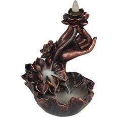 Resin Interior Details Something Different Hand With Flower Backflow Incense Burner