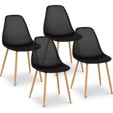 Fromm & Starck Meubles Fromm & Starck Lot De 4 Chaises Scandinaves Cuisine Salle À Manger Plastique 52 x 46.5 cm