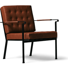 OX Denmarq Heather Chair Sort Ramme Cognac Lænestol