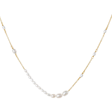 ByBiehl Halskæder ByBiehl Aura Flow Necklace - Gold/Pearls