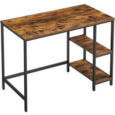 Wood Writing Desks Vasagle Industrial Design Vintage Brown Writing Desk 50x100cm