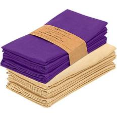 Cotton - Purple Cloth Napkins RUVANTI Square Cloth Napkin Purple