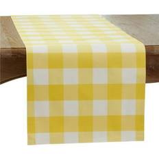 Cotton Poly Blend Buffalo Oblong Plaid Runner 16 x 120 in