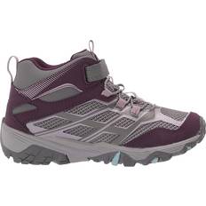 Moab fst mid Merrell Kid's Moab FST Mid WP Hiking Boot - Charcoal/ Nirvana