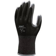 Showa Nitrile Coated Grip Gloves, Grey/Black, Grey Black