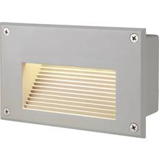 SLV Brick LED Downunder Silver/Grey Vægarmatur