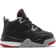 Air jordan for kids Nike Air Jordan 4 Retro Bred Reimagined TD - Black/Fire Red/Cement Grey/Summit White