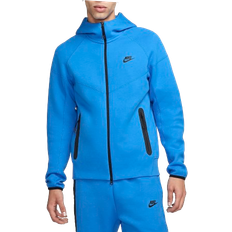 Correr - Hombre Suéteres Nike Sportswear Tech Fleece Windrunner Zip Up Hoodie For Men - Light Photo Blue/Black