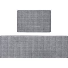 Polyester Entrance Mats JVL Elegance Door Mat Runner Grey cm