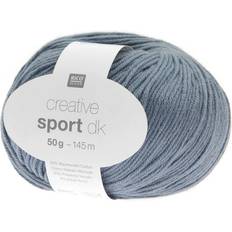 Garn & Håndarbejdsudstyr Rico Design Creative Sport dk Taubenblau