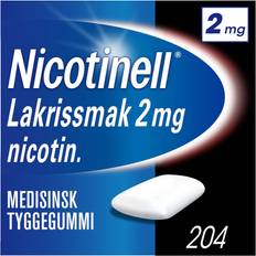 2 mg tyggegummi lakris