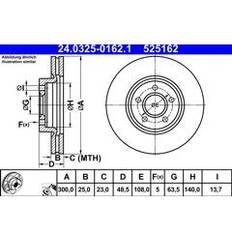 ATE Brake Disc PowerDisc 24.0325-0162.1