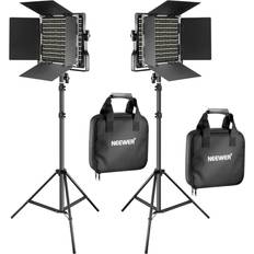 Lighting & Studio Equipment Greenzech US Plug Bi-color 660 LED Video Light With Lighting Stand Kit 3200-5600K CRI 96 Dimmable Lamp with U Bracket for Studio Photography Video Shooting 2 Pieces