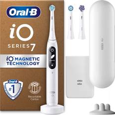 Oral-B Oral B iO7 Electric Toothbrush White Alabaster with 2ct Extra Refills