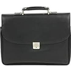 Faux Leather Briefcases D&N D&N Business Line Aktentasche, 44 cm, 24L, Schwarz