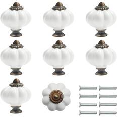 Bronze Knob with Pumpkin Shaped Screws Set of