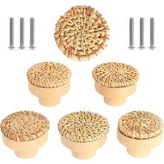 of 6 Knobs Drawer Knobs, Bohemian Style Door Knobs Handle for Dresser Kitchen