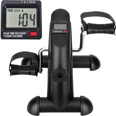 Fitness Machines Himaly Mini Exercise Bike Pedal Exerciser Portable Home Leg Arm Cycle Bike with LCD Display & Adjustable Resistance Knob for Gym Fitness Training