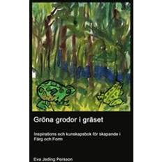 Gröna grodor i gräset inspiration och kunskap i färg och form-skapande
