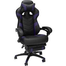 Gaming Chairs RESPAWN RESPAWN 110 Ergonomic Gaming Chair With Footrest Recliner Racing Style High Back PC Computer Desk Office Chair 360 Swivel, Lumbar Support, Adjustable Headrest Pillow, Padded Armrests, 2021 Purple