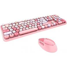 MOFII Mofii Wireless Keyboard and Mouse Combo,2.4G USB Cute Mice Multicolor