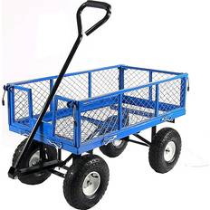 Utility Wagons Sunnydaze Utility Cart With Removable Folding Sides