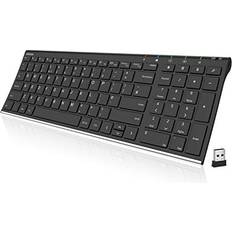 Arteck 2.4G Wireless Keyboard Stainless Steel Ultra Slim Numeric Keypad
